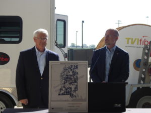 Senator Roger Wicker and Commissioner Brendan Carr visit TVIfiber headquarters